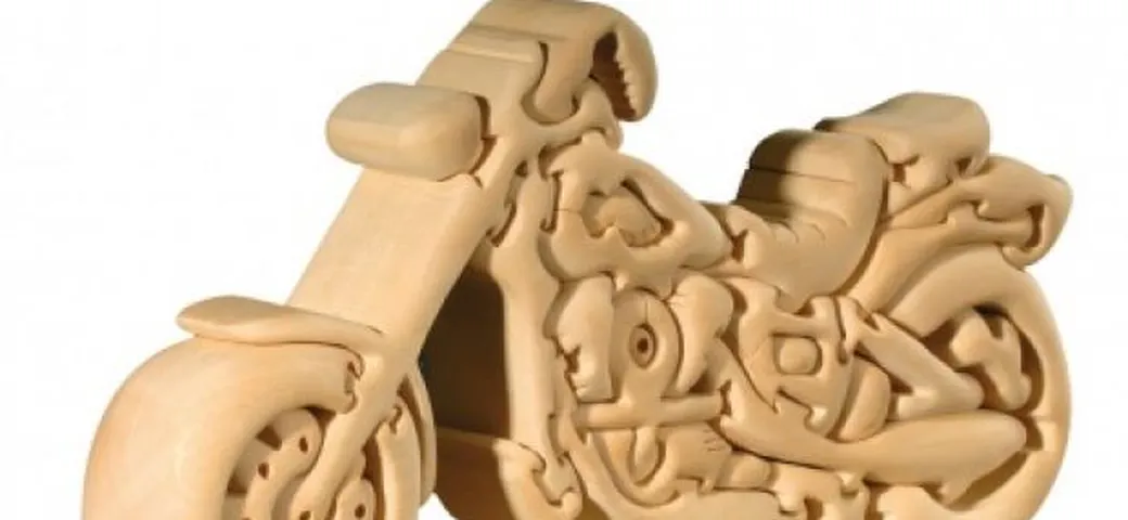 Puzzle tridimensionale di una Harley-Davidson by Dolfi