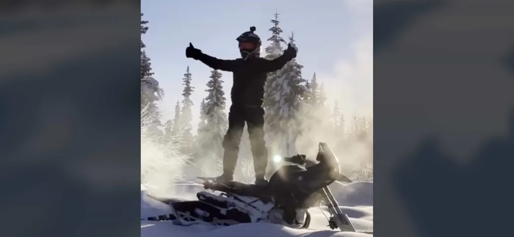 Sulla neve in sella ad una BMW F 850 GS