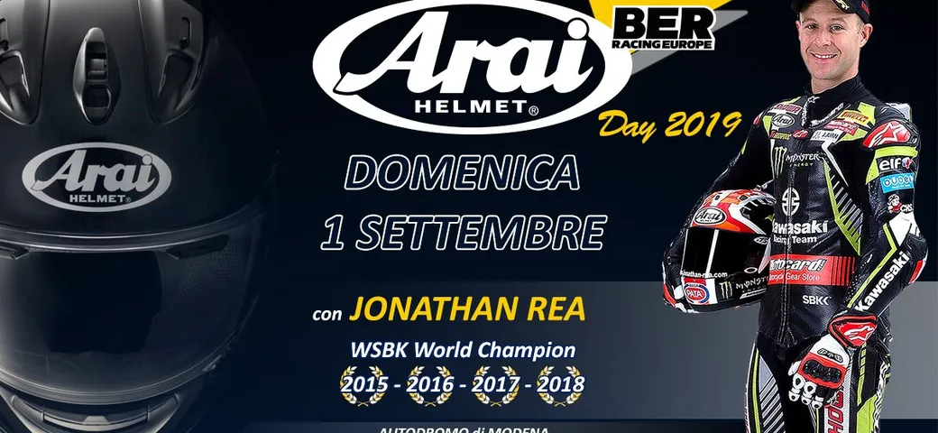 Jonathan Rea ospite d'onore all'Arai Day 2019