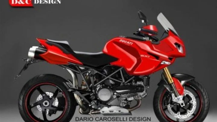 Dario Caroselli presenta il suo restyling della Ducati Multistrada