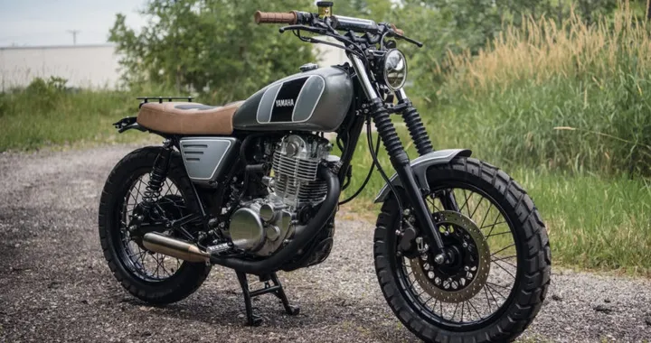 Yamaha SR400 “15 Shades of Grey” by Analog Motorcycles