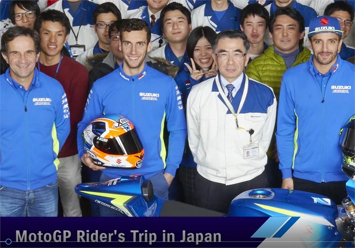MotoGP: Iannone e Rins visitano la Suzuki