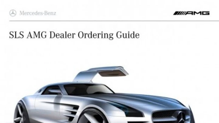 Mercedes SLS AMG: svelata una brochure riservata ai concessionari americani!