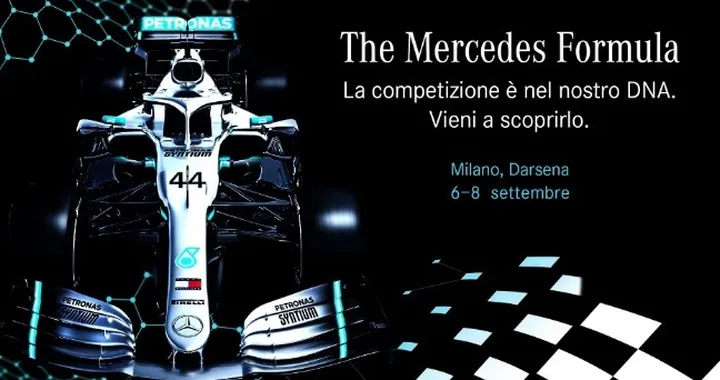 The Mercedes Formula: le Frecce d’Argento in mostra sui navigli