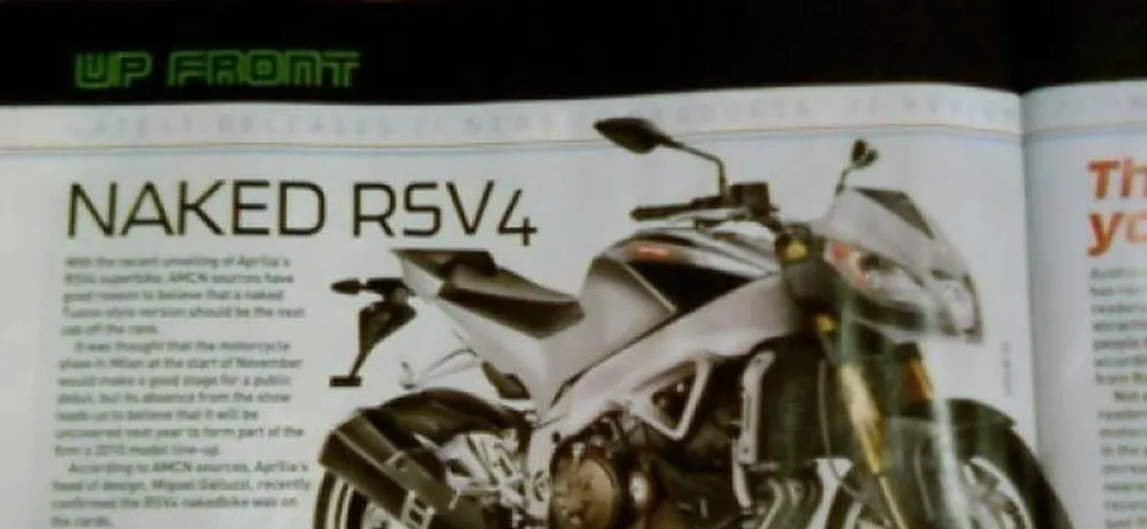 Aprilia RSV Tuono V4?