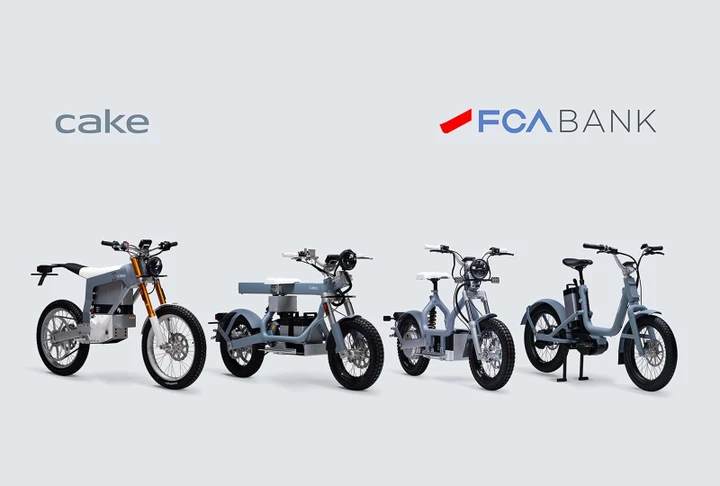 Moto elettriche, FCA Bank e CAKE siglano una partnership