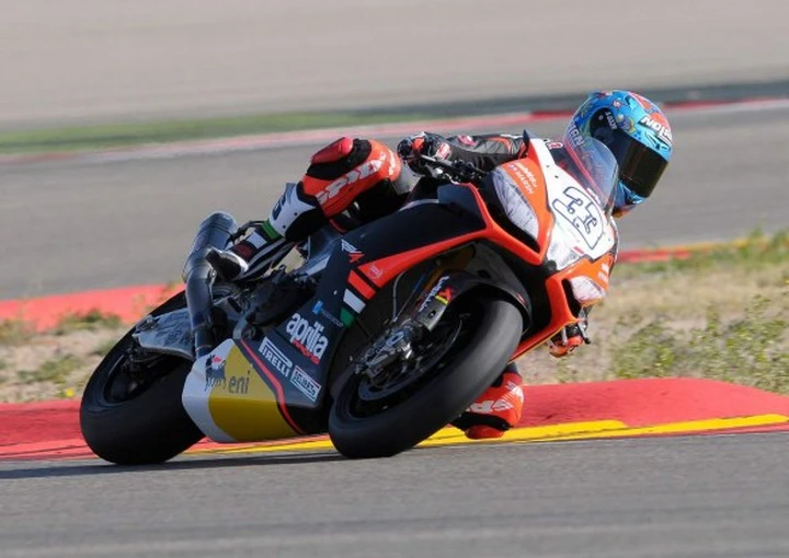 SBK Test di Aragon: Melandri in 