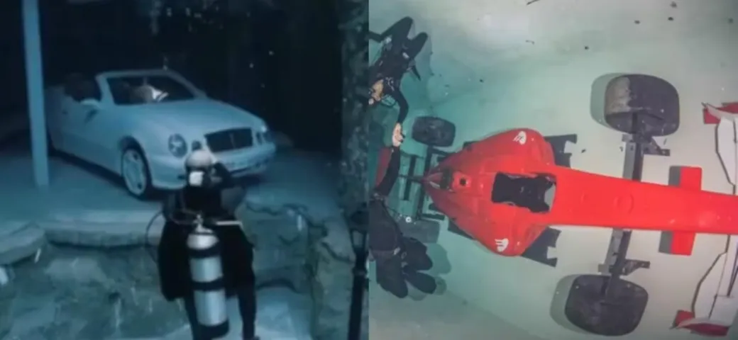 La piscina di Dubai con la 