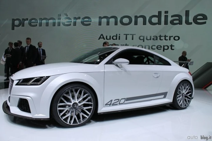 Audi TT quattro sport concept al Salone di Ginevra 2014 Live
