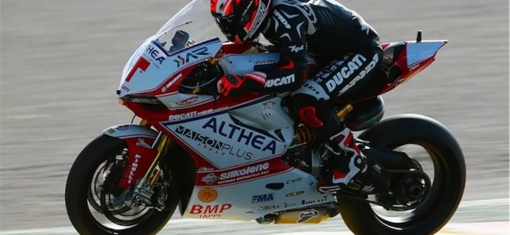 Test SBK: esordio dei piloti Althea a Valencia