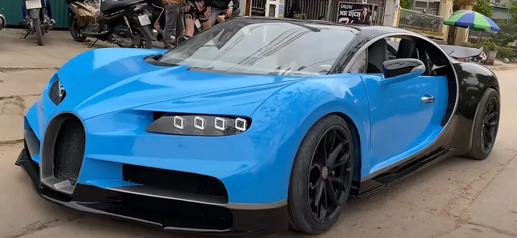 Bugatti Chiron: la replica fatta in casa è sorprendente [Video]