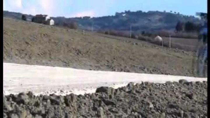 Valentino Rossi di traverso al Ranch La Biscia