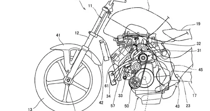 Honda al lavoro su una moto con compressore