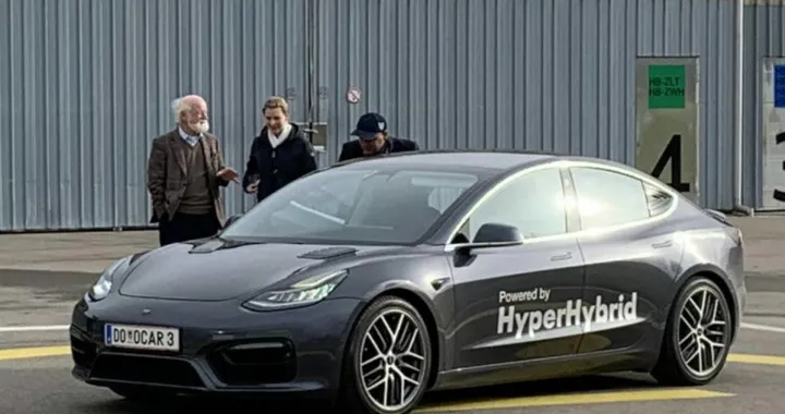 Tesla Model 3 HyperHybrid Mark 2: l'ibrida da 50 km con 1 litro