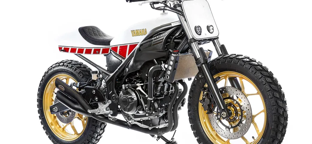 La Yamaha MT-03 del 12enne Moritz Bree: piccoli customizers crescono