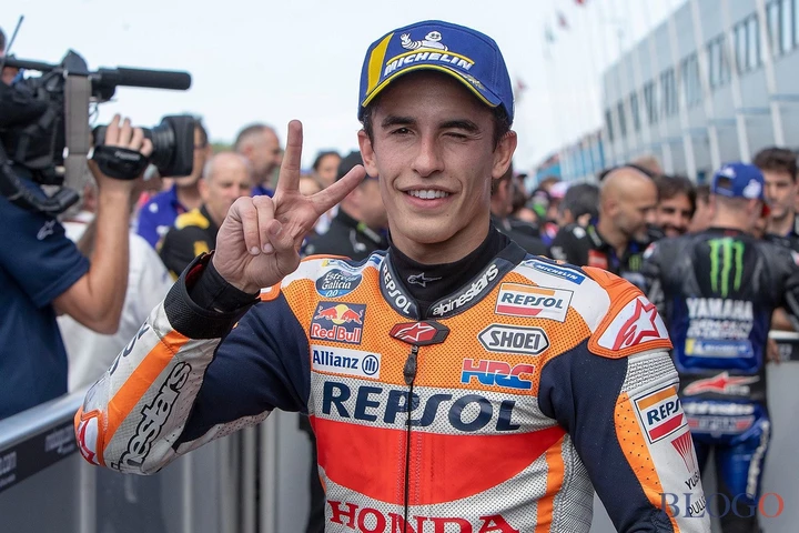 MotoGP, Marquez pole stratosferica. Yamaha super con Quartararo e Vinales. Male Rossi, male le Rosse