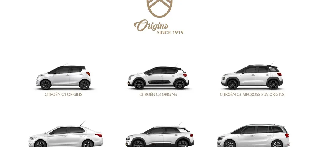Citroen: la speciale gamma Origins per il centenario