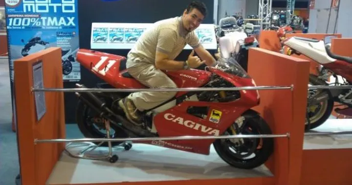 Foto del giorno: Cagiva al Salone Eicma di Milano
