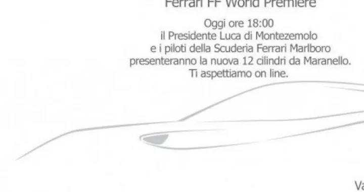 Ferrari FF: la presentazione in diretta su Ferrari.com