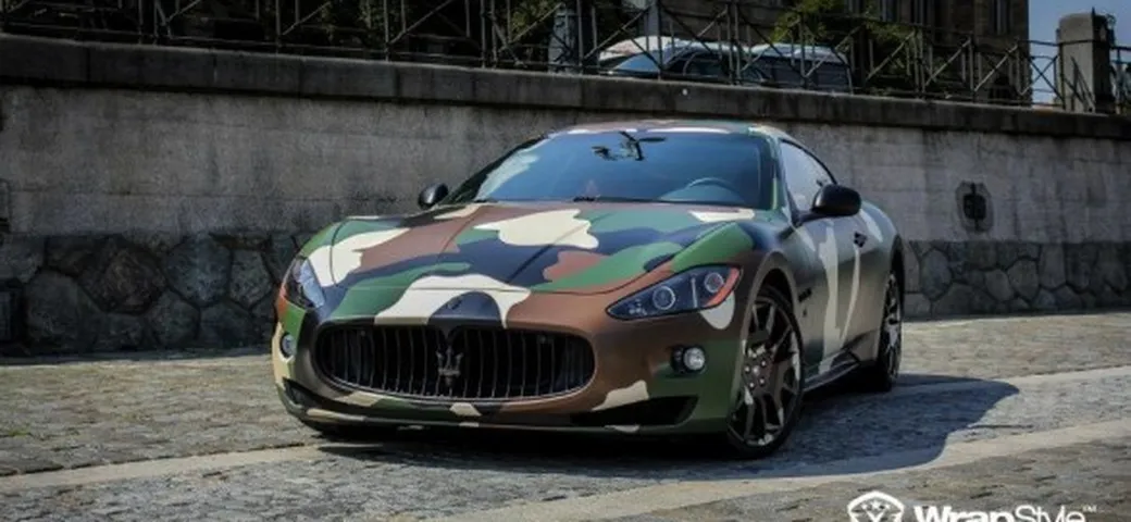 Camo Maserati GranTurismo S WrapStyle