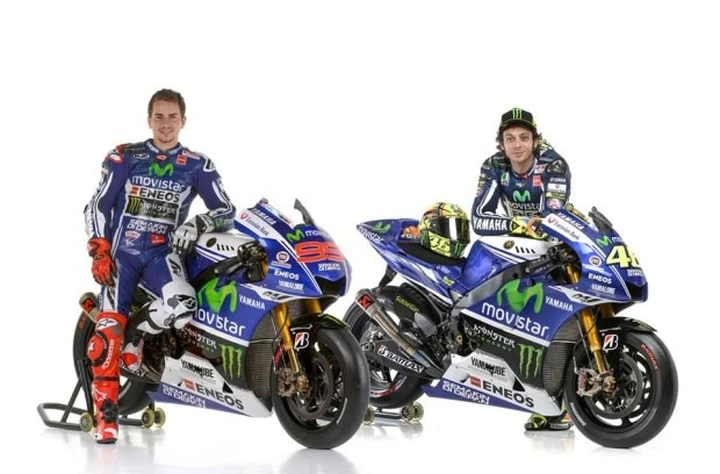 MotoGP: Yamaha Movistar svela la livrea 2014 delle M1 di Rossi e Lorenzo [FOTO]