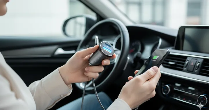 Caricatore auto LISEN 69W in offerta: compatto, potente e con cavo incluso