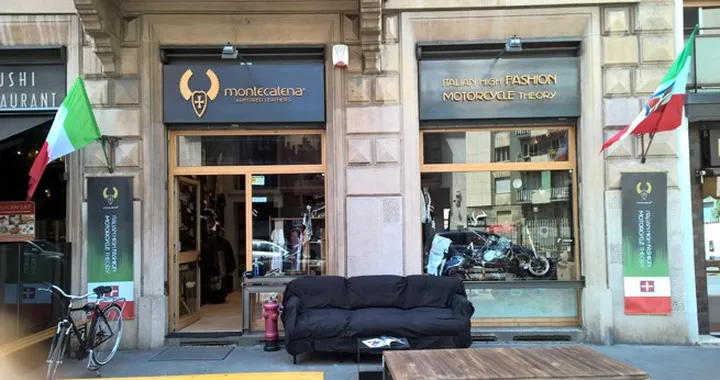 Italian High Fashion Motorcycle Theory, primo concept store Moto-Fashion