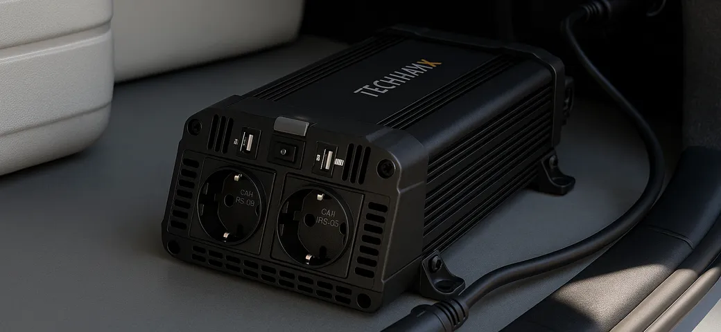 Corrente a 230V in auto con Technaxx TE16: l’inverter portatile scontatissimo su Amazon