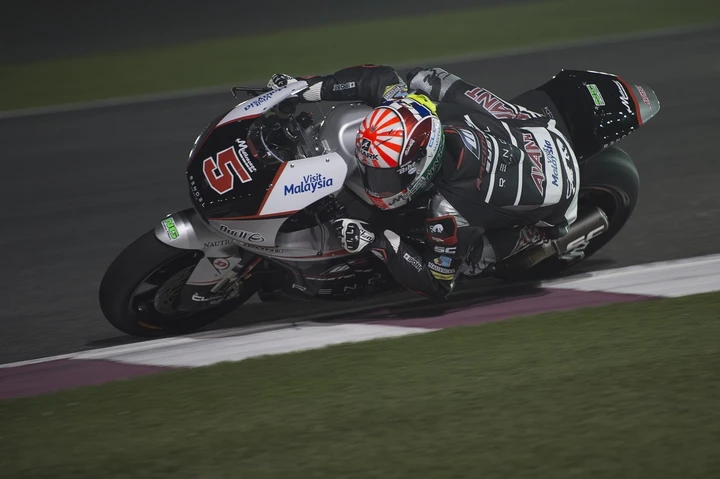 Moto2 Assen 2015: Johann Zarco davanti a Tito Rabat, Sam Lowes e Simone Corsi