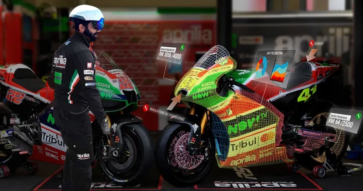 MotoGP: un casco da...realtà virtuale per Aprilia