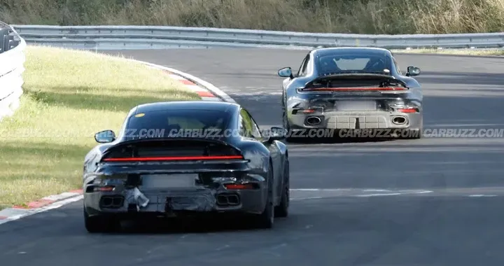 Porsche 911 Turbo Touring, compaiono su strada due misteriosi muletti