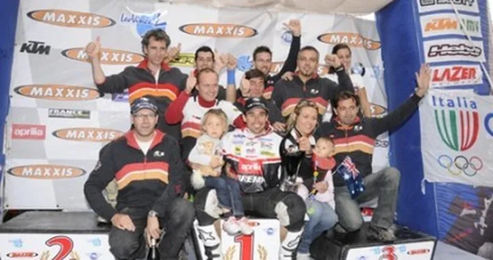 Prima storica vittoria Aprilia nel Mondiale Enduro 2008