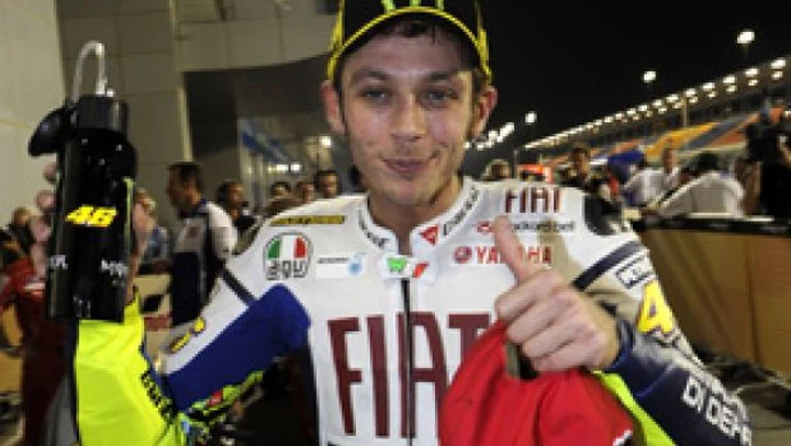 Valentino Rossi caduto in allenamento sarà al via nel GP di Motegi