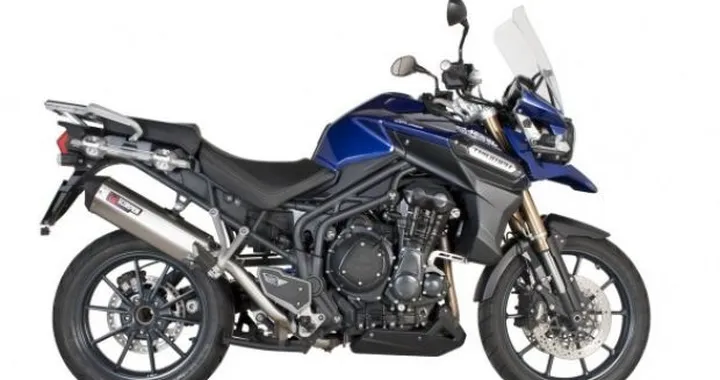 Scorpion Exhausts: Silenziatore Serket Parallel per Triumph Tiger 1200