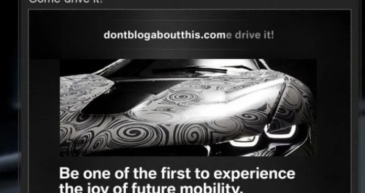 BMW: tre internauti per il prototipo Dontblogaboutthis