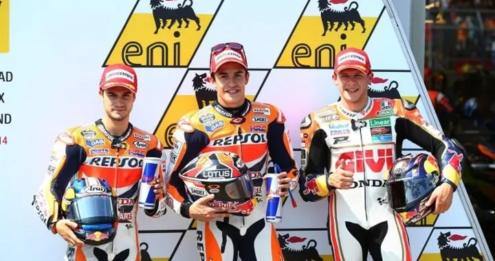 MotoGP Germania 2014: Marquez pole record su Pedrosa e Bradl, Valentino Rossi 6°. [FOTO]