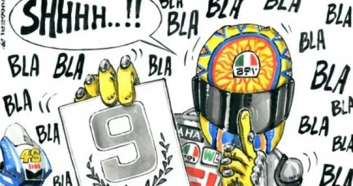 Valentino Rossi: "9... e silenzio!"