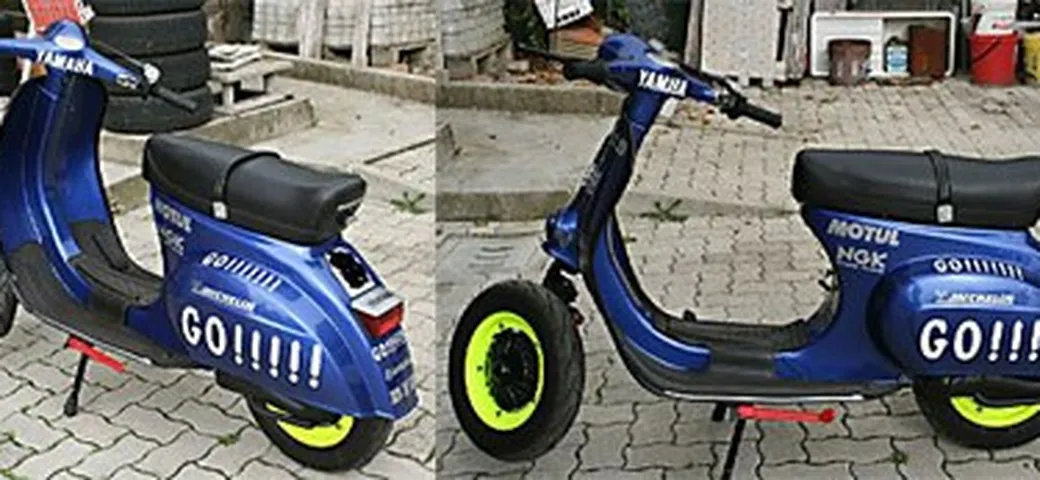 Vespa 50 eleborata Valentino Rossi