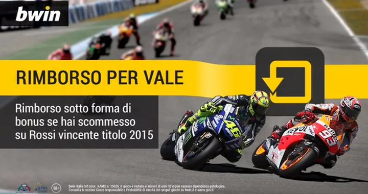 Bwin rimborsa chi aveva scommesso Vale Campione