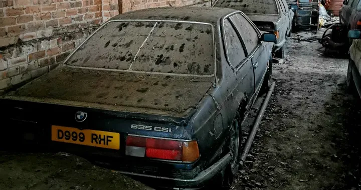 Un cimitero di auto, dove il tempo si è fermato: ci sono BMW e Volvo