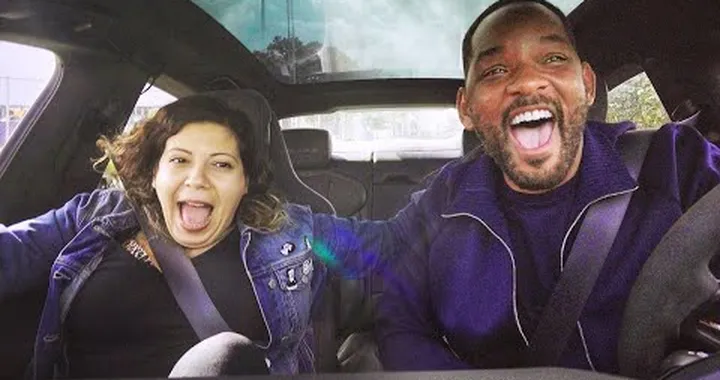 Porsche Taycan Turbo S con Will Smith per 4 utenti Lyft [Video]