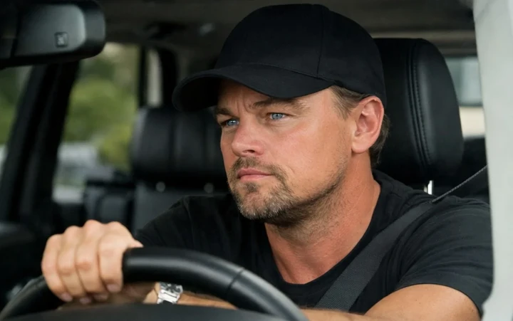 Leonardo Di Caprio paparazzato su Range Rover con targhe diplomatiche