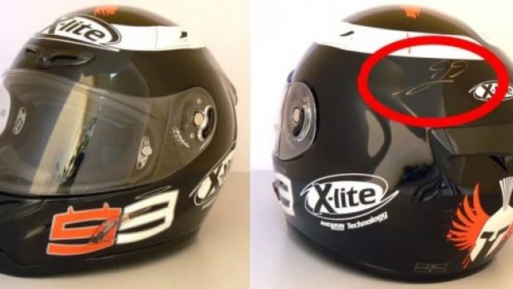 All'asta il casco di Jorge Lorenzo per la ricerca contro il cancro