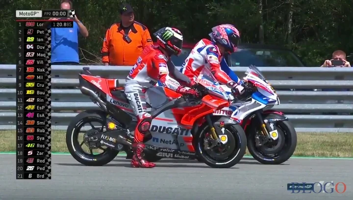 MotoGP Germania 2018: Lorenzo svetta nel Day-1 su Petrucci e Iannone, Rossi 17°