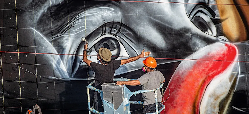 Eduardo Kobra celebra Ayrton Senna al Maicc