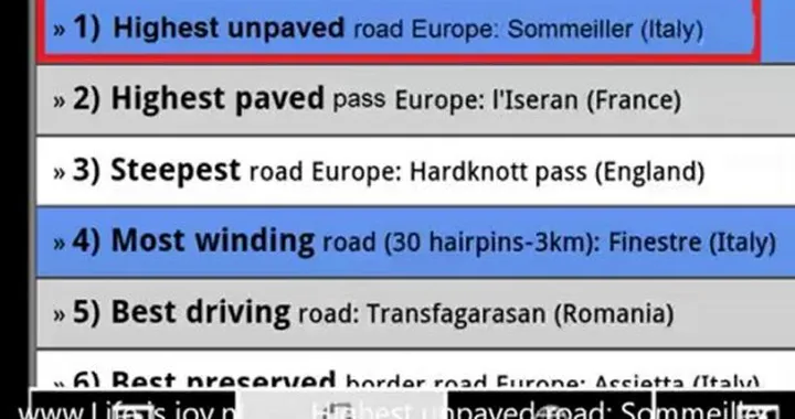 I dieci migliori itinerari per motociclisti d'Europa /video