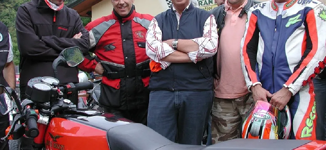 Ivano Beggio incontra i motociclisti del Pompone