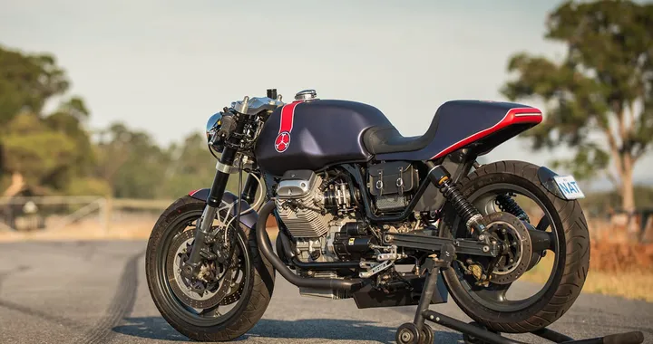 Una Moto Guzzi Breva ispirata alle Red Bull di Formula 1
