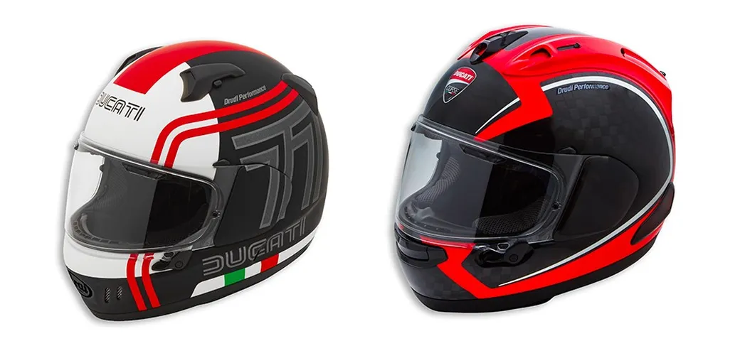 Ducati: 5 anni di garanzia per i caschi prodotti in collaborazione con Arai