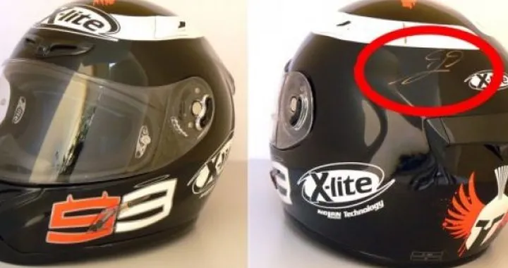 All'asta il casco di Jorge Lorenzo per la ricerca contro il cancro